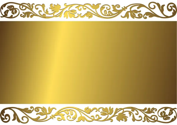 Cadre doré vintage — Image vectorielle