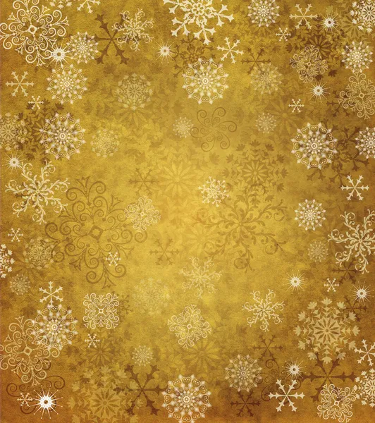 Old paper with snowflakes — Stock Photo, Image