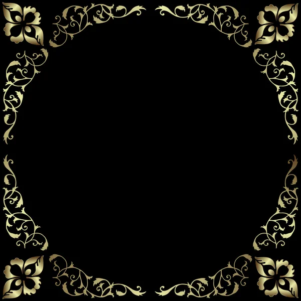 Vintage silvery frame — Stock Vector
