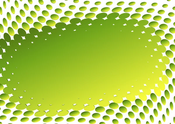 Cadre abstrait vert-jaune (vecteur ) — Image vectorielle