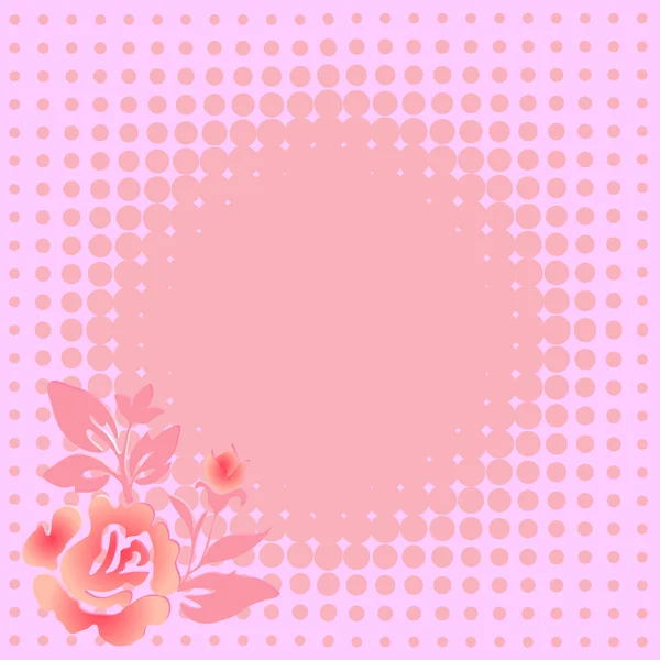 Gentle pink floral background — Stock Vector