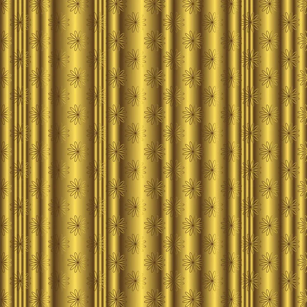 Golden floral background — Stock Vector