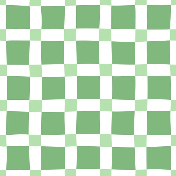 Vzor bezešvé zelená bílá — Stockový vektor