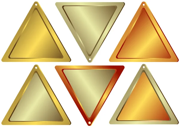 Набор счетчиков треугольной формы — стоковый вектор