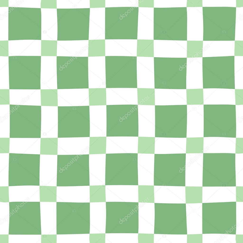 Green-white seamless pattern