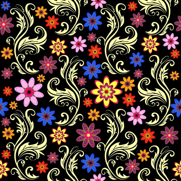 Fond floral sans couture (vecteur ) — Image vectorielle