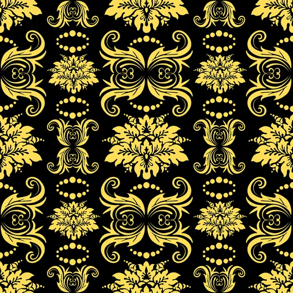 Seamless floral pattern (vector) — Stock Vector