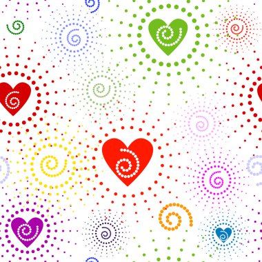 Abstract seamless valentine pattern clipart