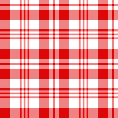 Seamless red and white cell pattern clipart