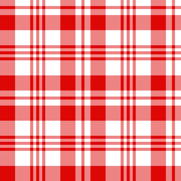 완벽 한 빨간색과 흰색 셀 패턴 — 스톡 벡터