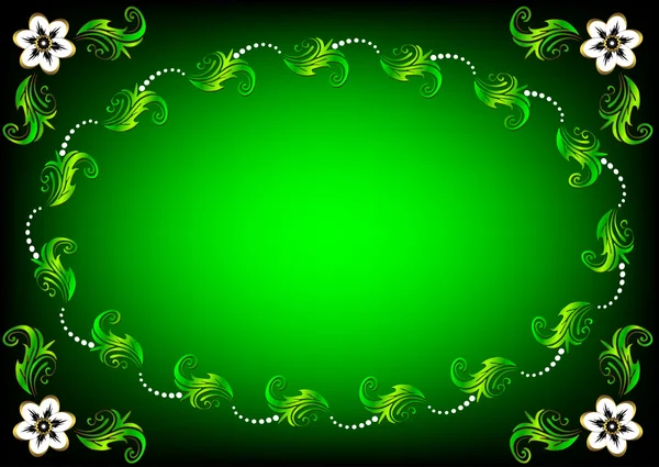 Green Easter background — Stock Vector