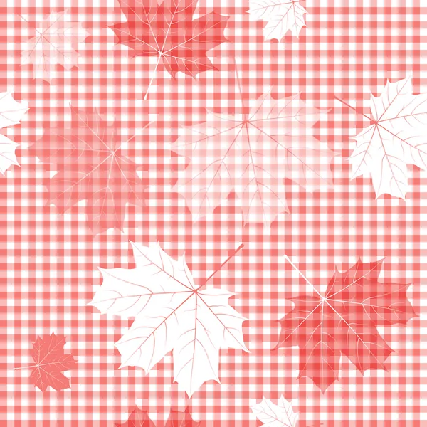Modèle rouge et blanc sans couture — Image vectorielle