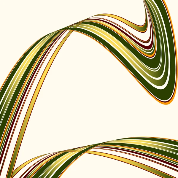 Abstract twee elkaar misvormde kruisende lijnen — Stockvector