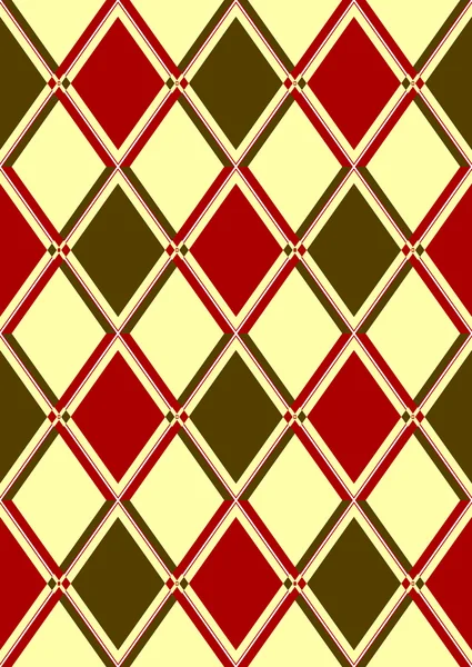 Seamless pattern in rhombus — Stock Vector