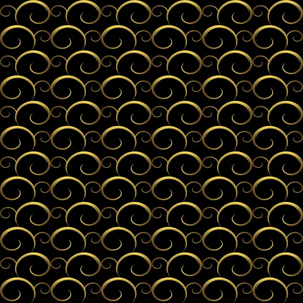 Patrón negro sin costura (vector ) — Archivo Imágenes Vectoriales