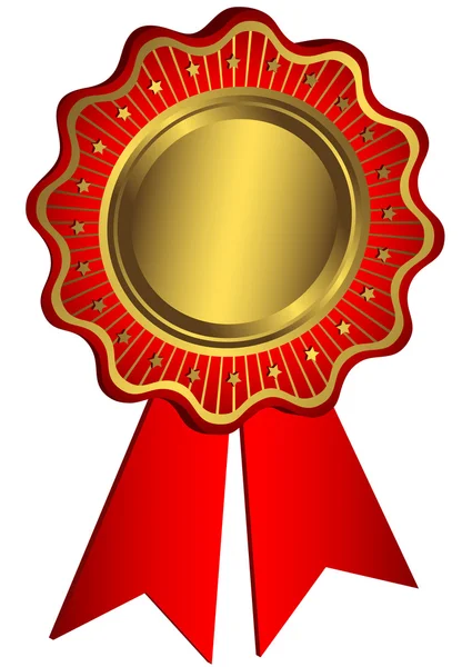 Rode en gouden award — Stockvector