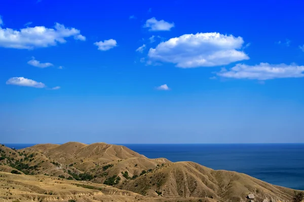 stock image Hills and sea.