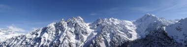 Panorama Caucasus Mountains clipart