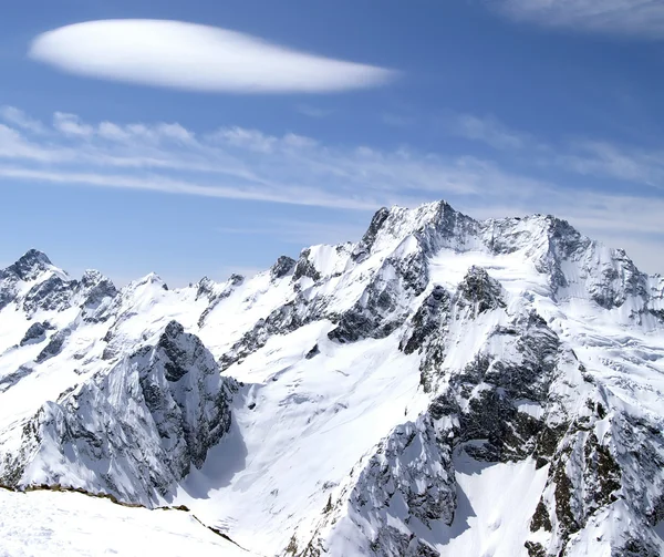 stock image Caucasus Mountains in sunny day