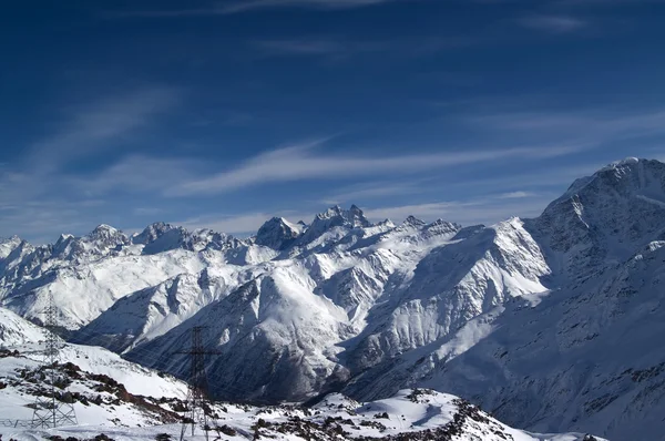 Panoramisch uitzicht vanaf elbrus — Stockfoto