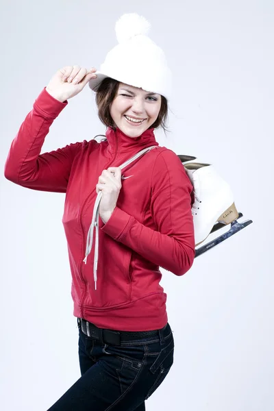 Ice-skater girl — Stock Photo, Image