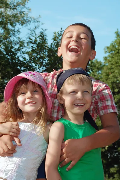 Happy Kids Meadow — Stockfoto