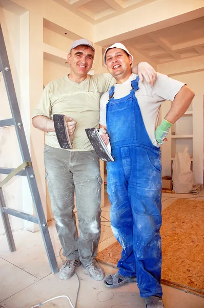 Two Men Construction Site — Stockfoto