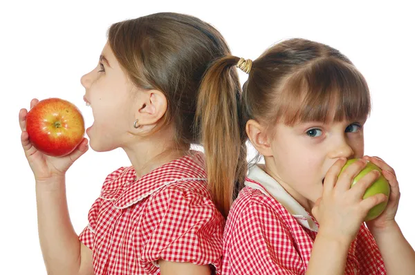 Girls Healthy Eating — Zdjęcie stockowe