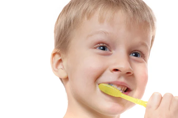 Гигиена зубов детей — стоковое фото