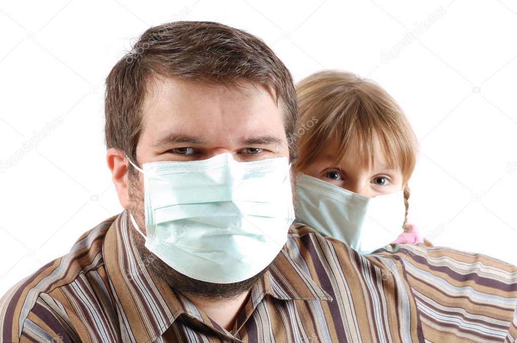 with surgical face masks
