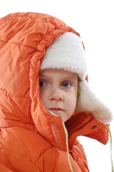 Niño usando ropa de invierno — Foto de Stock