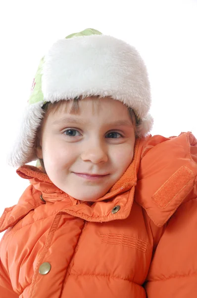儿童穿上冬季服装 — 图库照片