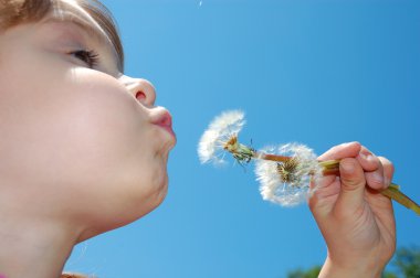 karahindiba üfleme çocuk isteyen