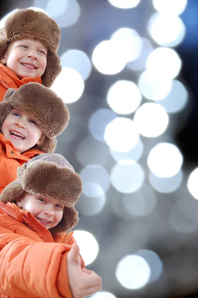 Felice inverno bambini — Foto Stock