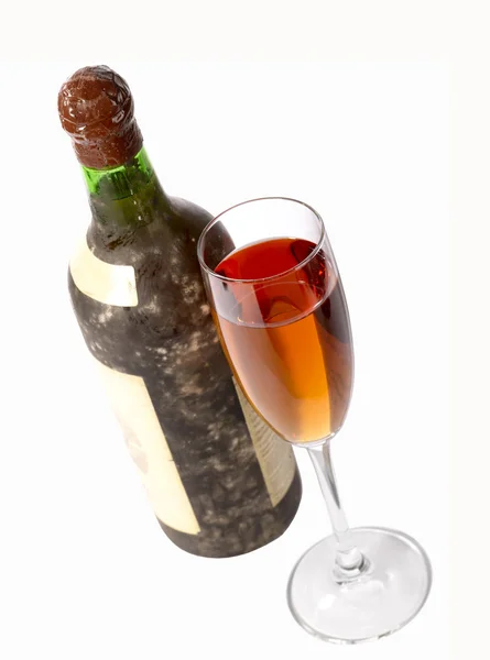 La vecchia natura morta del vino. Con clipping — Foto Stock