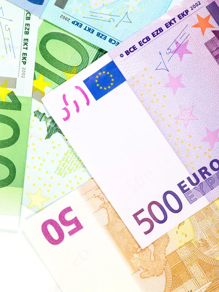 Fundo monetário das notas de euro — Fotografia de Stock