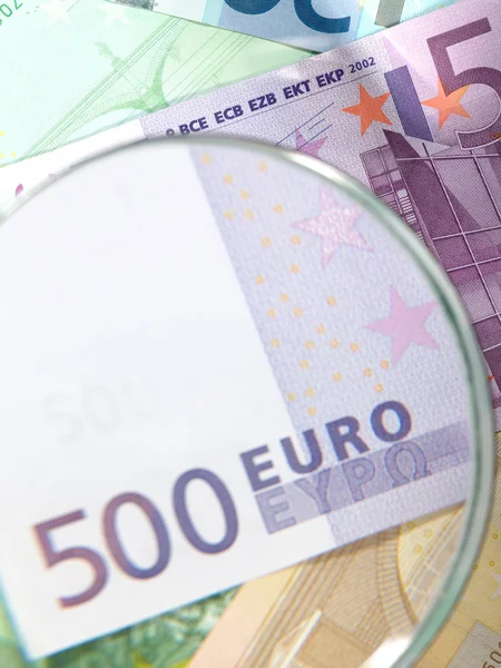 Geld achtergrond van eurobankbiljetten — Stockfoto