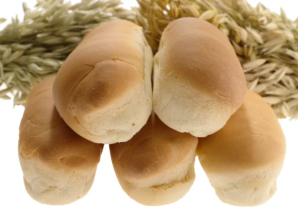 Délicieux pain sur fond blanc — Photo