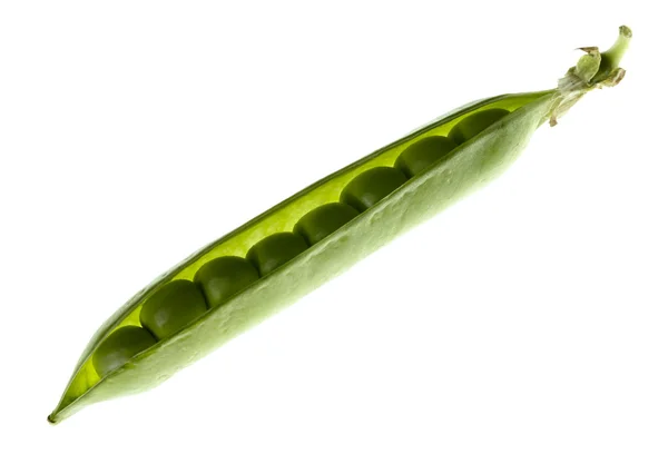 エンドウ豆の鞘の白い背景で隔離 — ストック写真