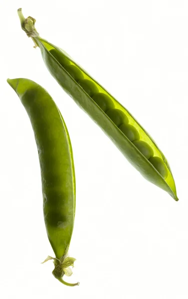 Pea pod isolated on white background — Stock Photo, Image