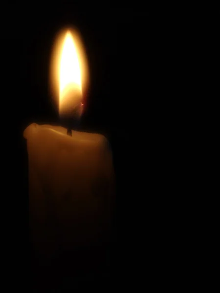 黑色的蜡烛。不是 isolat — 图库照片