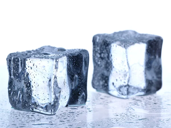 Ice cubes on the cool background. — Stock Photo, Image