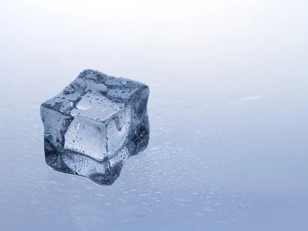 Eiswürfel auf dem kühlen Hintergrund — Stockfoto