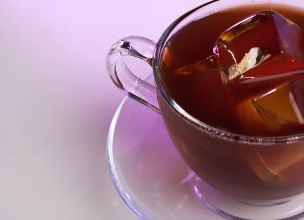 Xícara de chá com backlite cor — Fotografia de Stock