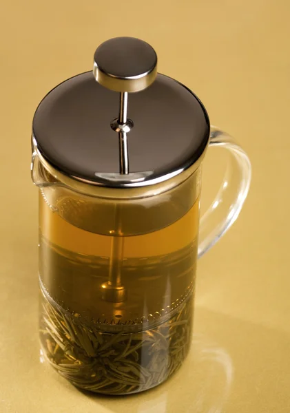 Caneca de chá verde puro — Fotografia de Stock