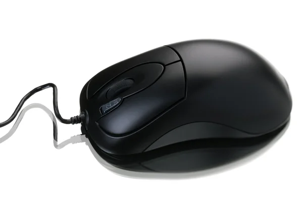 Šedá počítačová myš — Stock fotografie