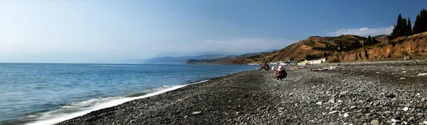 Ora legale sulla spiaggia del Mar Nero — Foto Stock