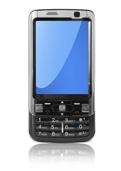 Moderno Smartphone Isolato Bianco — Foto Stock