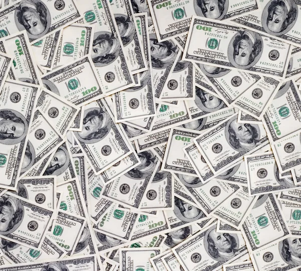 Many Dollar Notes Background — Stock Photo, Image
