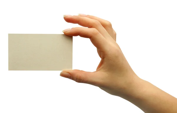 Cartão em branco — Fotografia de Stock